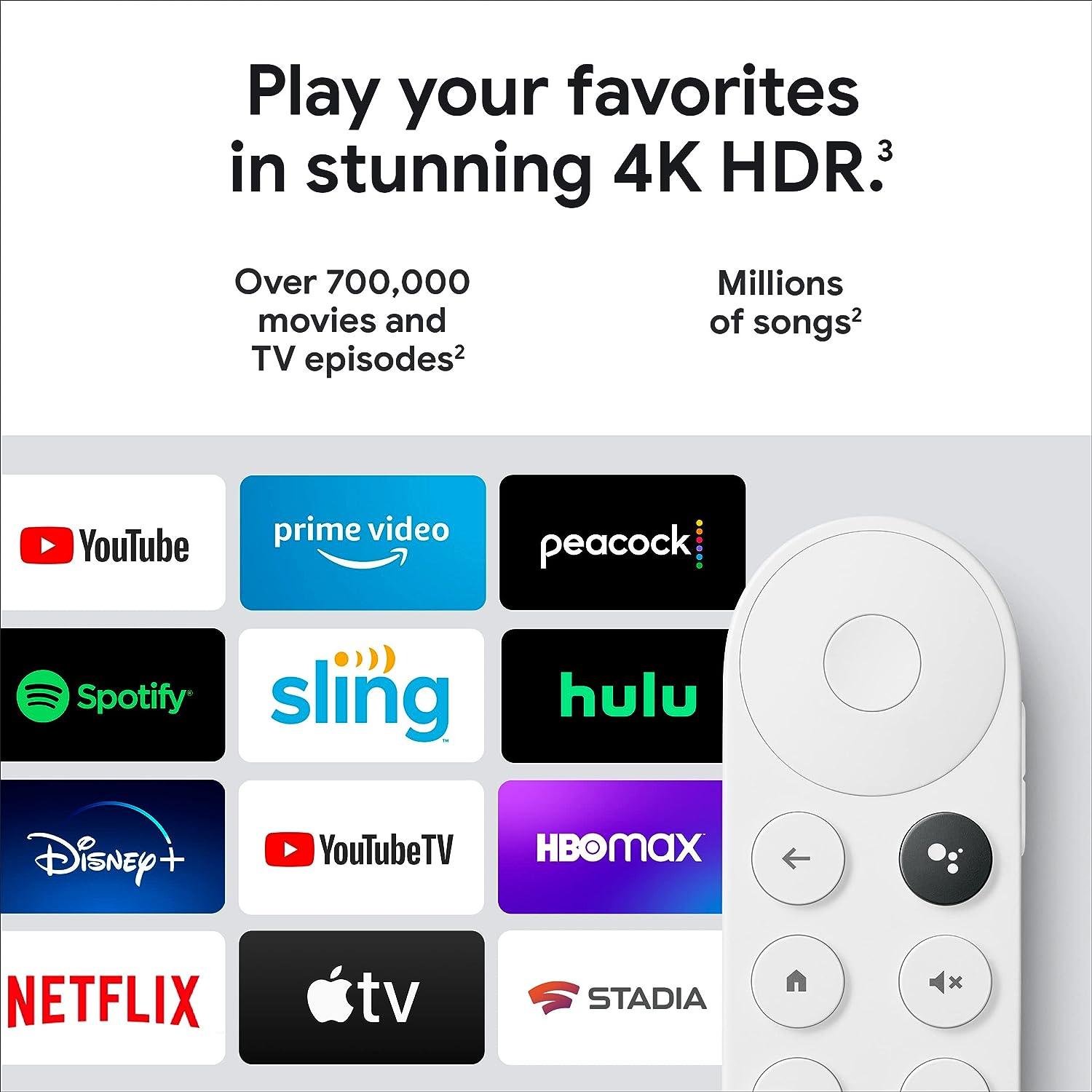 Google Chromecast 4K With Google Tv - Future Store