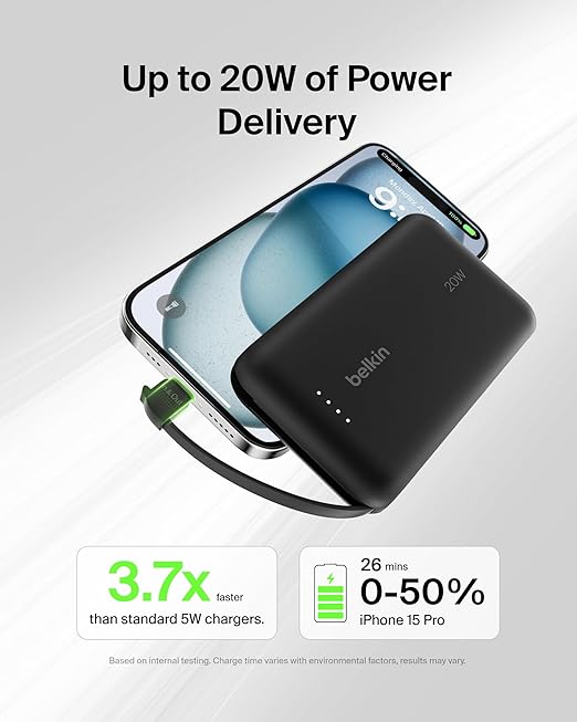 Belkin Boostcharge Power Bank 10K W/ Display Blk