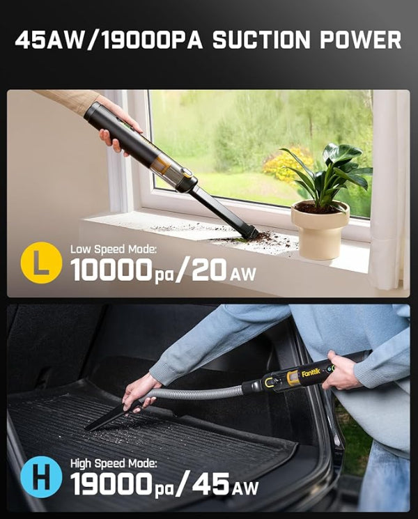Fanttik Slim V10 APEX Cordless Handheld Vacuum Cleaner - Black