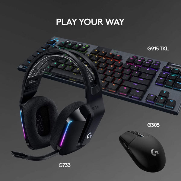 Logitech G733 Lightspeed Wireless Rgb Gaming Headset - Black