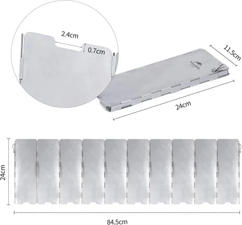 Naturehike 10 Piece Windshield - Silver