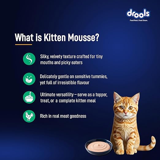 Drools Tuna Mousse  Kitten 80gm (12pcs)