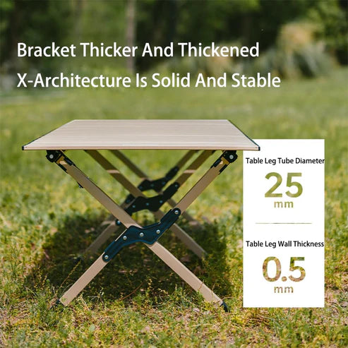 Naturehike Simple Star T01 Egg Roll Table - Khaki M (89*60*44.5)