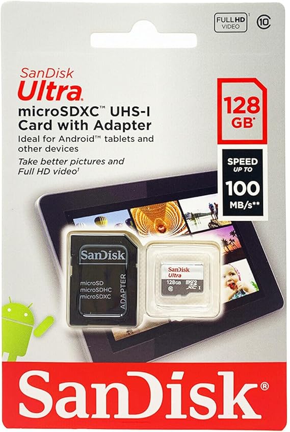 Sandisk Ultra Android Microsdxc 128Gb 80Mb/S Class 10(619659169893)