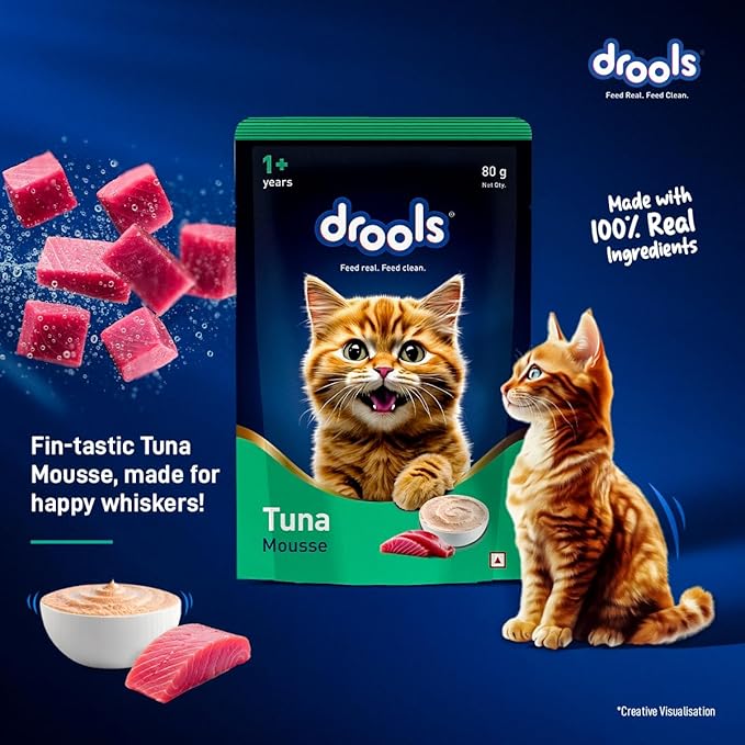 Drools Tuna Mousse Cat 80gm (12pcs)