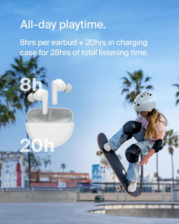 Belkin Soundform Nano-True Wireless Earbuds For Kids White