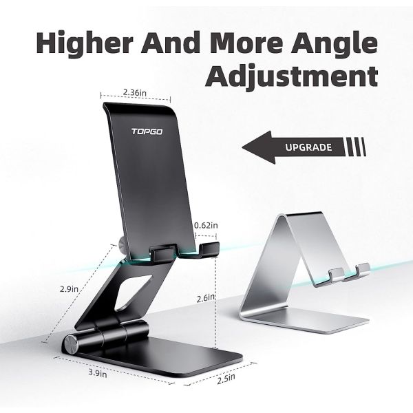 Topgo موقف هاتف قابل للطي