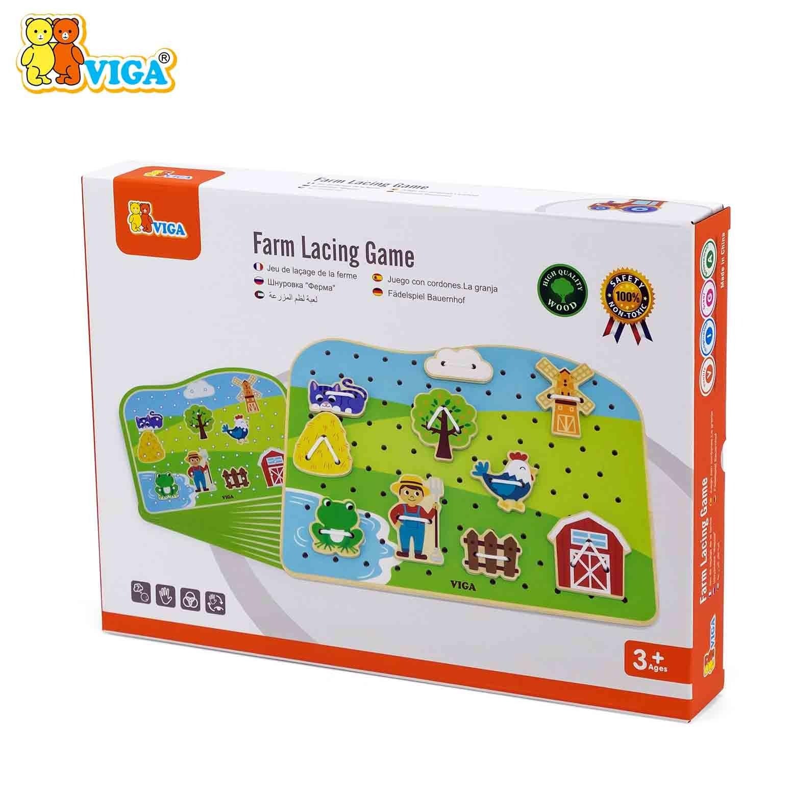 Viga Farm Lacing Game