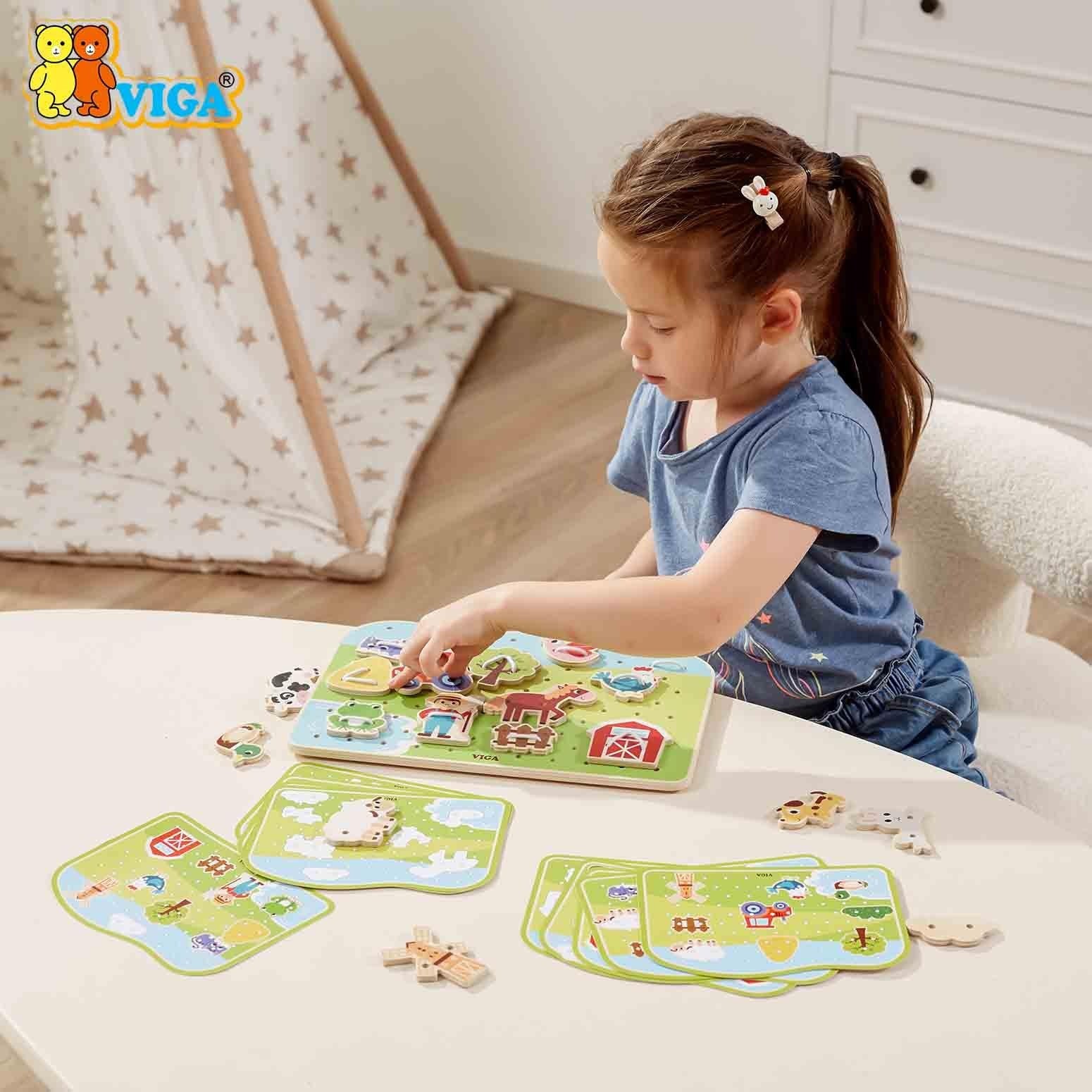 Viga Farm Lacing Game