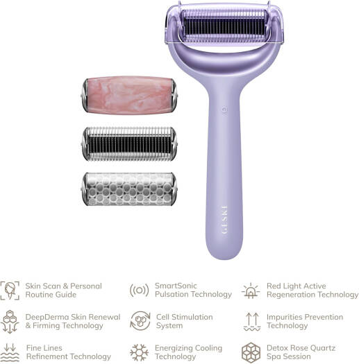 GESKE Micro Needle Face & Body Roller 9 In 1 Purple 42