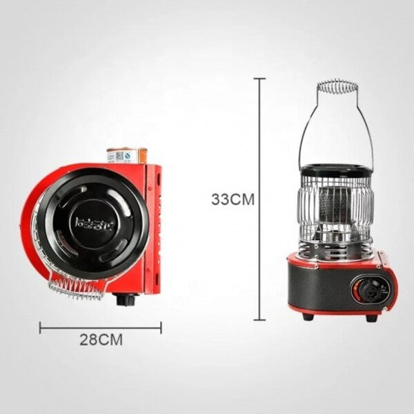 Gas Heater & Cooker 2 in 1 - RED