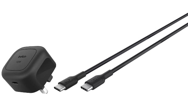 Belkin 45W Usb Pd Wall Charger & 1M C-C Cbl Blk