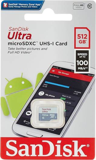 Sandisk Ultra Microsdxc 512Gb 100Mb/S Class 10 Uhs-I