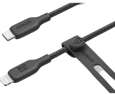 Anker 542 USB-C to Lightning Cable (Bio-Nylon) (0.9m/3ft) Black - Future Store
