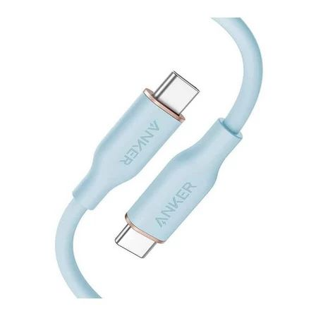 Anker PowerLine III Flow USB-C to USB-C Cable 100W 0.9M | 3Ft Blue-DABZ
