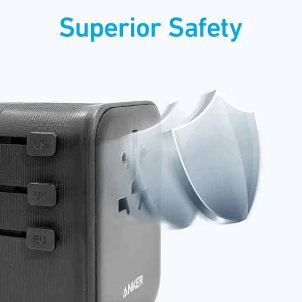 Anker Nano Travel Adapter 4-In-1 65W -Black