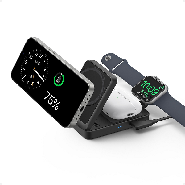 محطة شحن أنكر ماجو اللاسلكية (قابلة للطي 3 في 1)