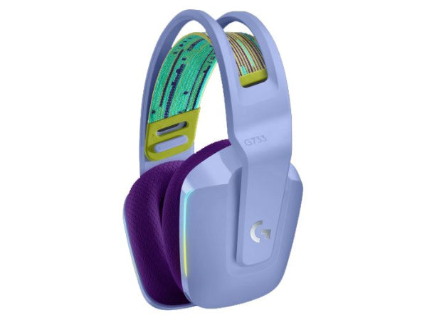Logitech G733 Lightspeed RGB Wireless Gaming Headset - LILAC