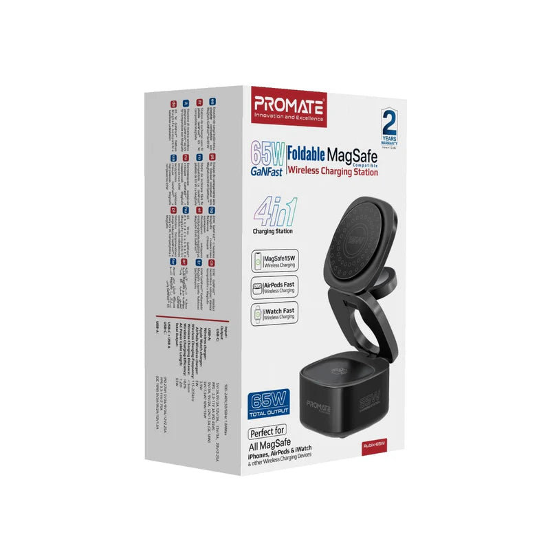 Promate 70W Multi-Port Charging Station with Quad AC Socket