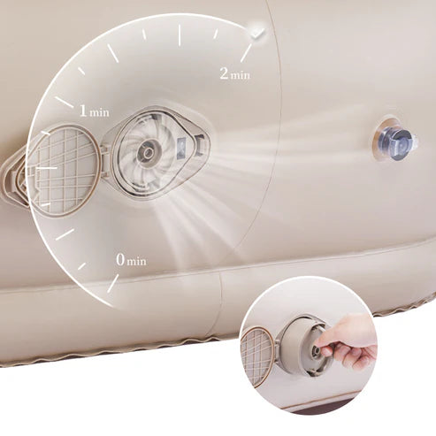 Naturehike Lazy Sofa With Pillow - Summer Sand Double (180*132*60)