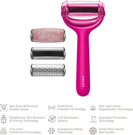 GESKE Micro Needle Face & Body Roller 9 In 1 Magenta 42