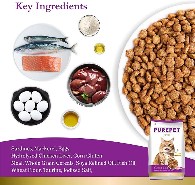 PurePet   Peak    Cat  Ocean    Fish   1 +2kg  (3pcs)