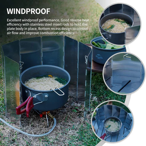 Naturehike 10 Piece Windshield - Silver