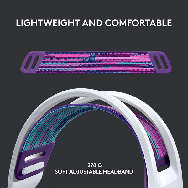 Logitech G733 Lightspeed Wireless RGB Gaming Headset-White