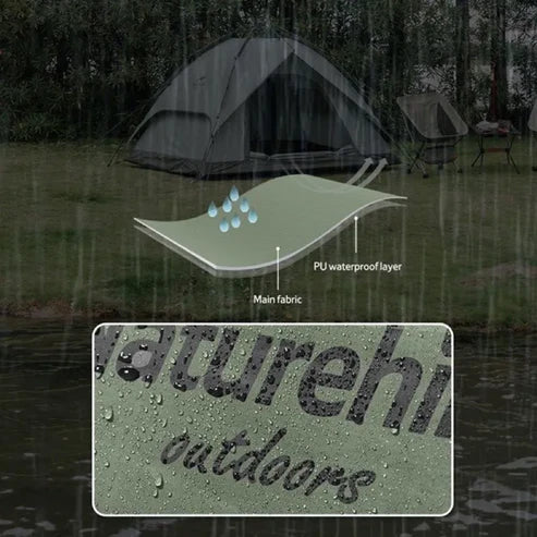 Naturehike Automatic Tent for 3-4 People - Forest Green (225*205*130)