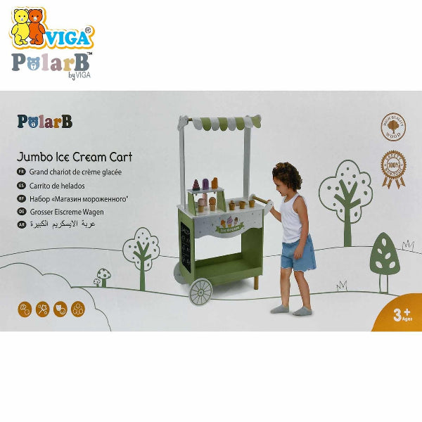 Viga Jumbo Ice Cream Cart