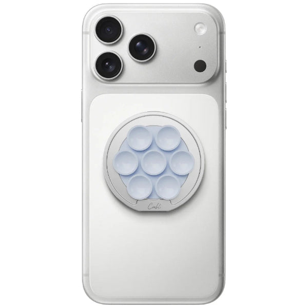 Uniq Coehl Luna Magnetic Suction Kickstand With Mirror - Dewdrop Blue (Dewdrop Blue)