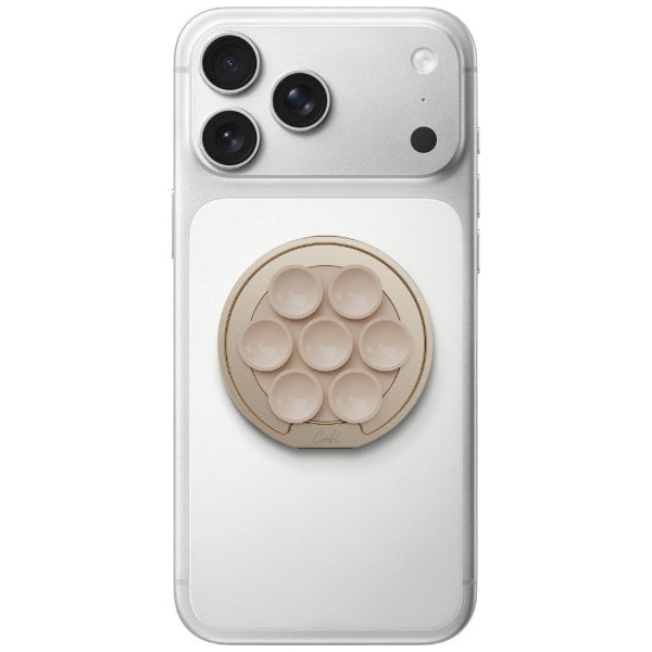 Uniq Coehl Luna Magnetic Suction Kickstand With Mirror - Milk Sand (Milk Sand)