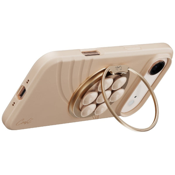 Uniq Coehl Luna Magnetic Suction Kickstand With Mirror - Milk Sand (Milk Sand)