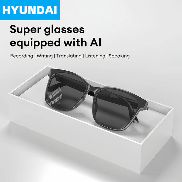 Hyundai Hy C8 Wireless AI Smart Glasses مع ترجمة مكبر صوت 70+ اللغات - SMG492