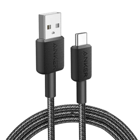 Anker 322 USB-A to USB-C Cable Braided (1.8m/6ft) -White