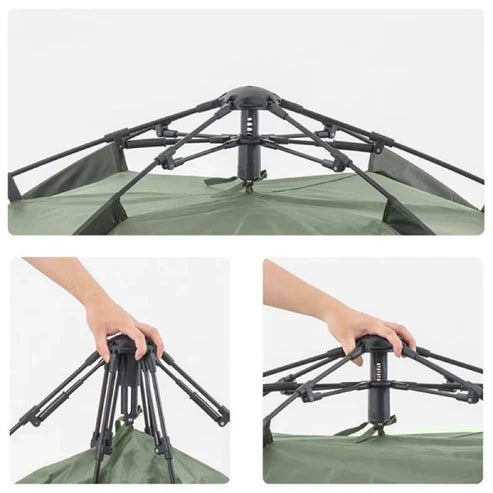 Naturehike Automatic Tent for 3-4 People - Forest Green (225*205*130)