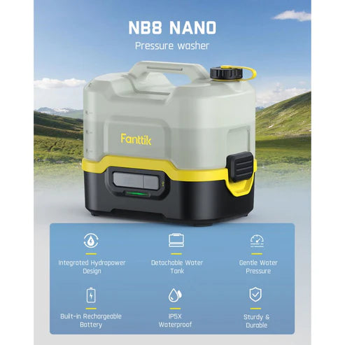 Fanttik NB8 Nano Portable Pressure Washer - Gray