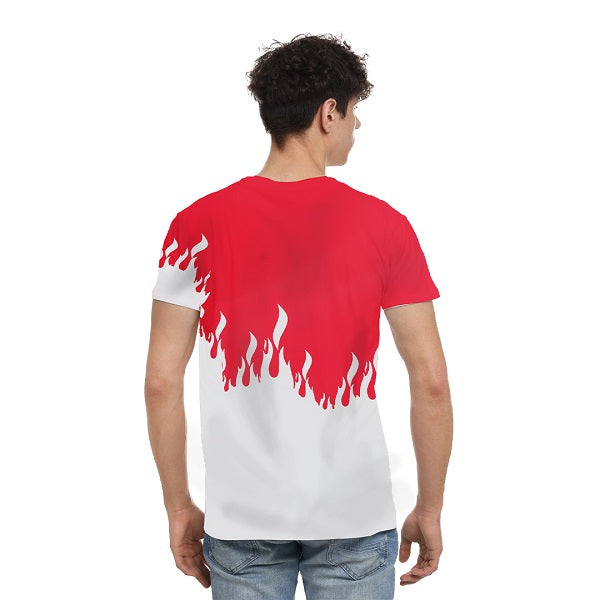 Gaming T-Shirt With Rush For Fun Logo XXl-White/Red