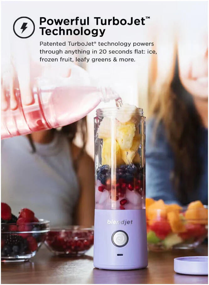 Blendjet V2 Portable Blender 16oz, Smoothie Maker, Fruit Blender, BPA-Free, 475ml, 200W, Sports Bottle, USB-C Rechargeable - Emerald