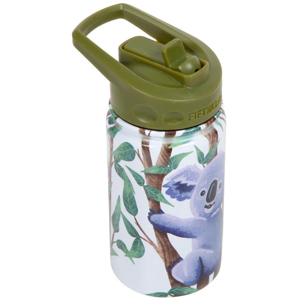 Fifty Fifty Kids Bottle with Straw Lid 350ML (Koala)
