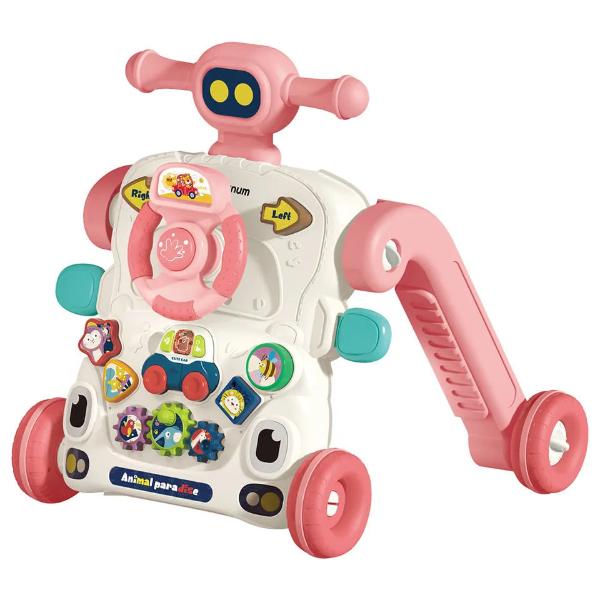 Bibi-Irn - Multi-Functional Walker 3 In 1-Pink