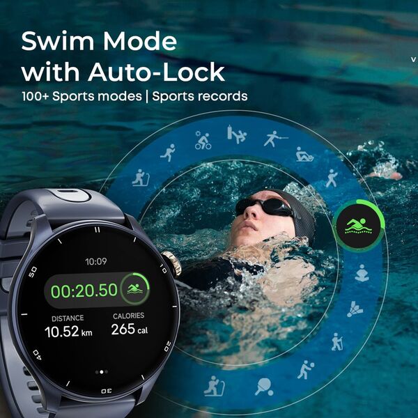 Titan Celestor GPS 3.6 سم AMOLED AOD PIEZOELECTRIC CROWN الأسود ECLIPSE - أسود (عرض حزمة)