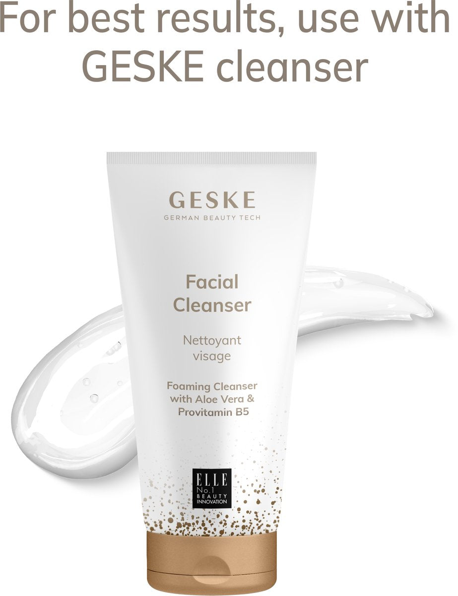 GESKE | Smart App Guided™ Sonic Thermo Facial Brush | 6 in 1 -Purple