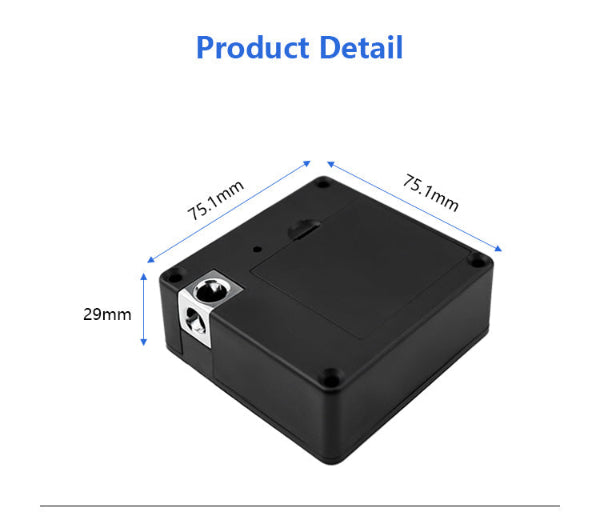 Smart Card Cabinet Lock - Black
