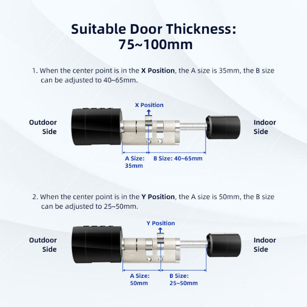 Smart Cylinder Lock For Wooden Doors