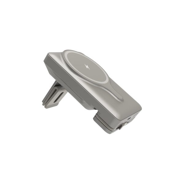 Powerology 5000Mah Powerbank Magsafe Charging Air-Vent Mount Titanum