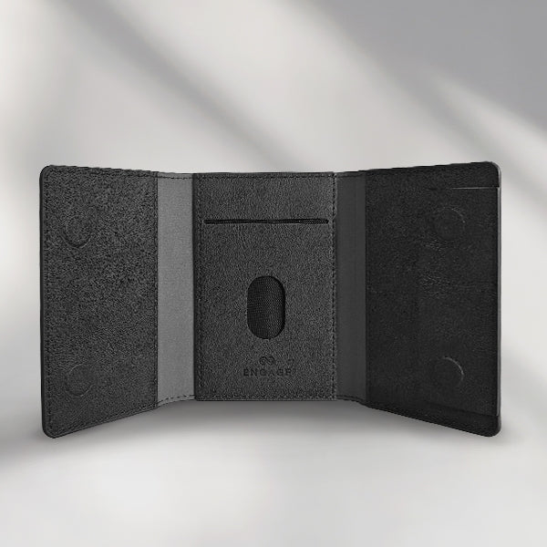 ENGAGE TRI-FOLD MAGSAFE WALLET - BLACK