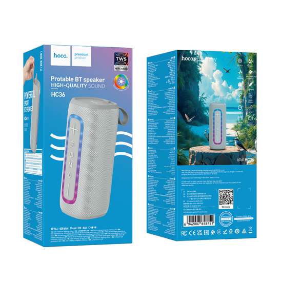 Hoco HC36 Bluetooth Speaker - Grey