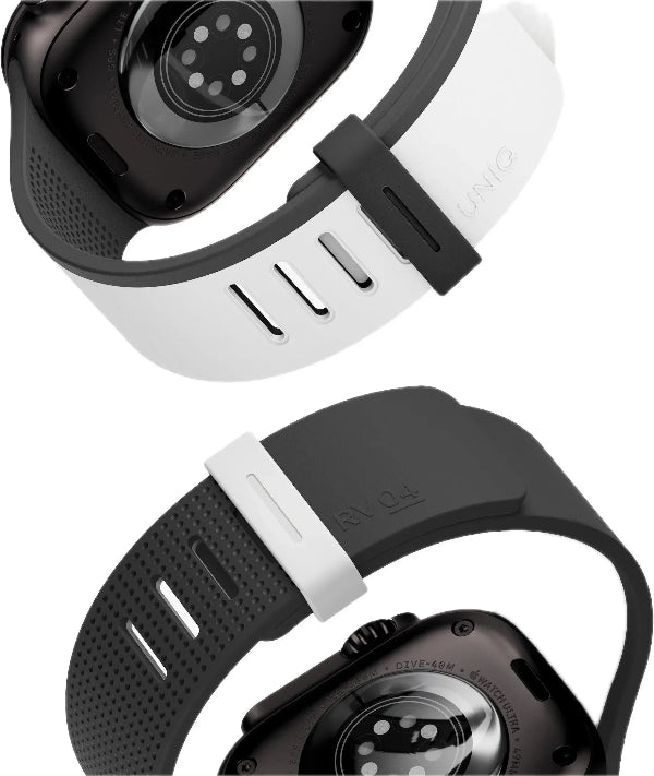 Uniq Revix 4 Magnetic Apple Watch Strap 49/46/45/44Mm-Grey/ Black