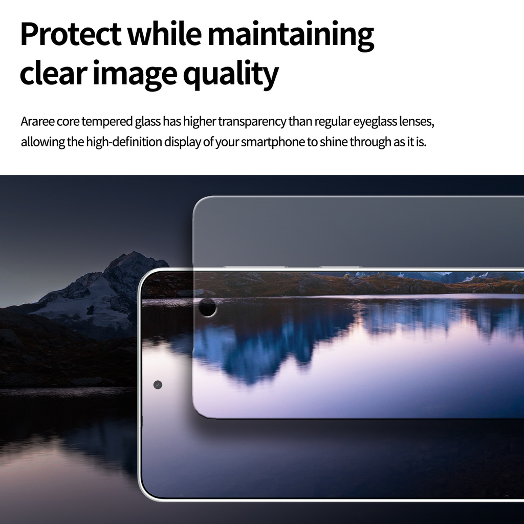 Araree Core Glass Screen Protector For Samsung Galaxy S26 Ultra -Clear